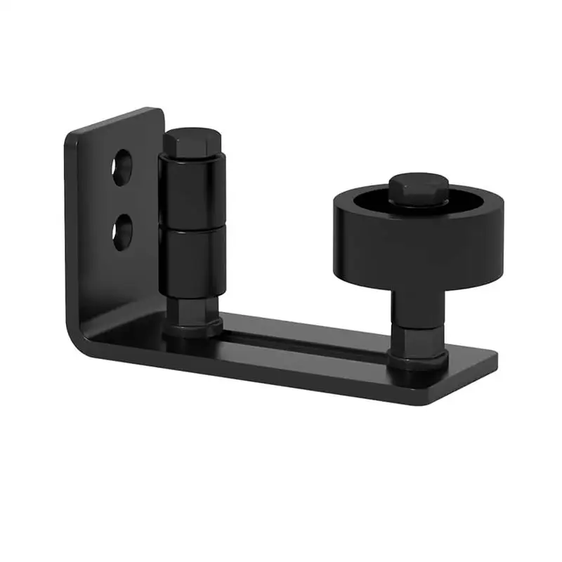 لوح باب معزول بنمط 28 بوصة × 84 بوصة "T" مع أجهزة منزلقة لباب الحظيرة بطول 6.6 قدم، دليل أرضية قابل للتعديل، مقبض سحب، DIY غير مكتمل #6