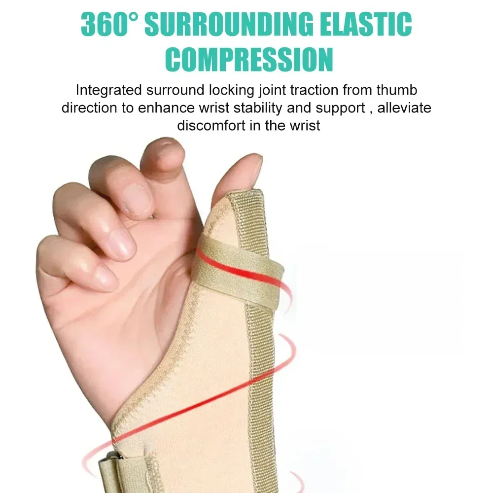 1PCS Compression Thumb Brace Wrist Stabilizer -Thumb Splint for BlackBerry Thumb,Sprains,Tendonitis, Arthritis Pain Relief