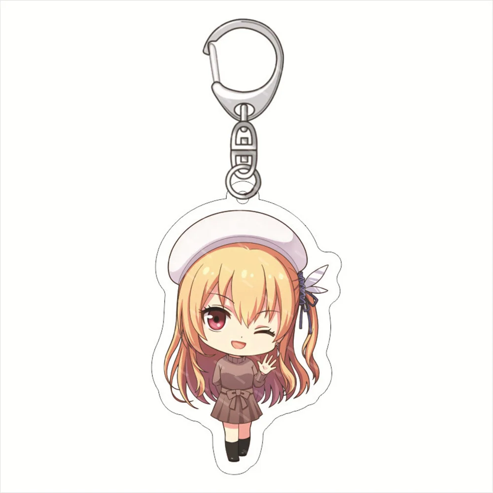 Anime Keychain Legend of the Galactic Heroes: Die Neue These Kircheis Siegfried Acrylic Keyring strap Figure Gift