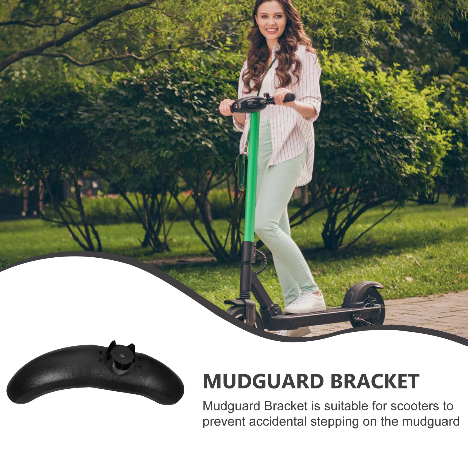 ขายึดบังโคลนหน้าสกู๊ตเตอร์ ชิ้นส่วนอะไหล่ทดแทนที่แข็งแรงสำหรับขายึดบังโคลนหน้าสกู๊ตเตอร์ไฟฟ้า