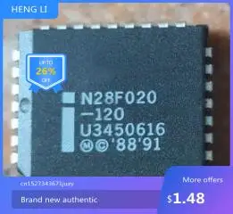 100% NEW  N28F020   -120   N28F020-120  PLCC32    Brand new genuine product