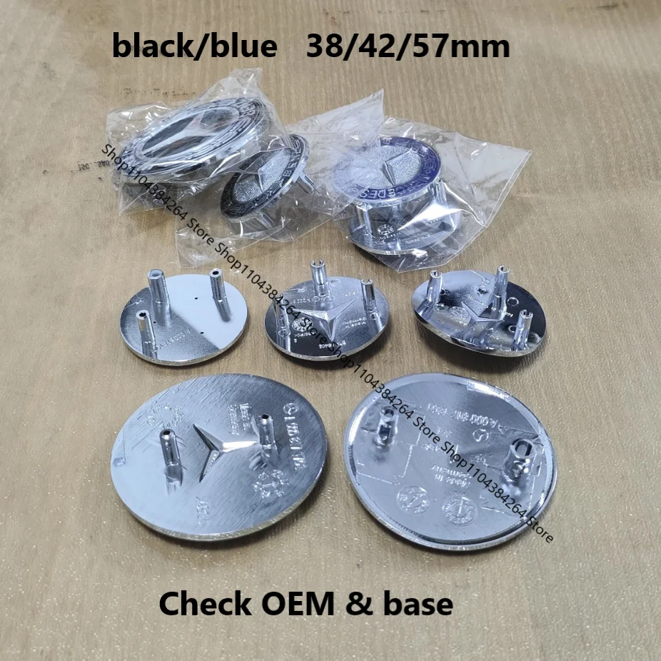 

1pcs 38/42/57mm Car Front Hood Emblem Badge Bonnet For W177 W212 W213 GLA GLC CLA W204 W205 W221 W246 Emblem Badge Accessories