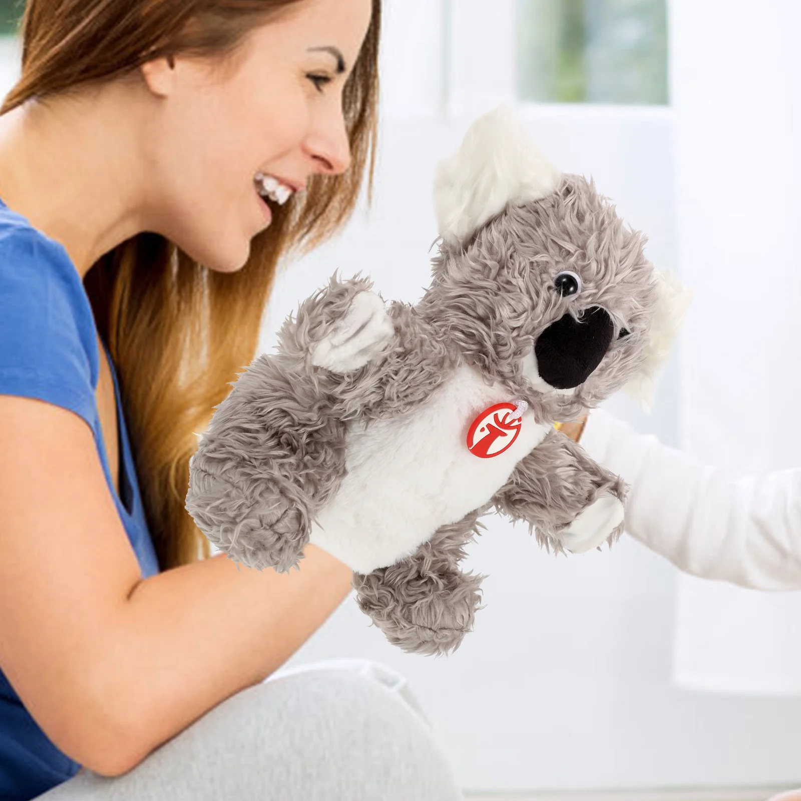 Koala-Handpuppe, Cartoon-Tiere, Puppen für Erwachsene, Handbuch, Kinder, lebensechtes Spielzeug, Plüsch, Schule