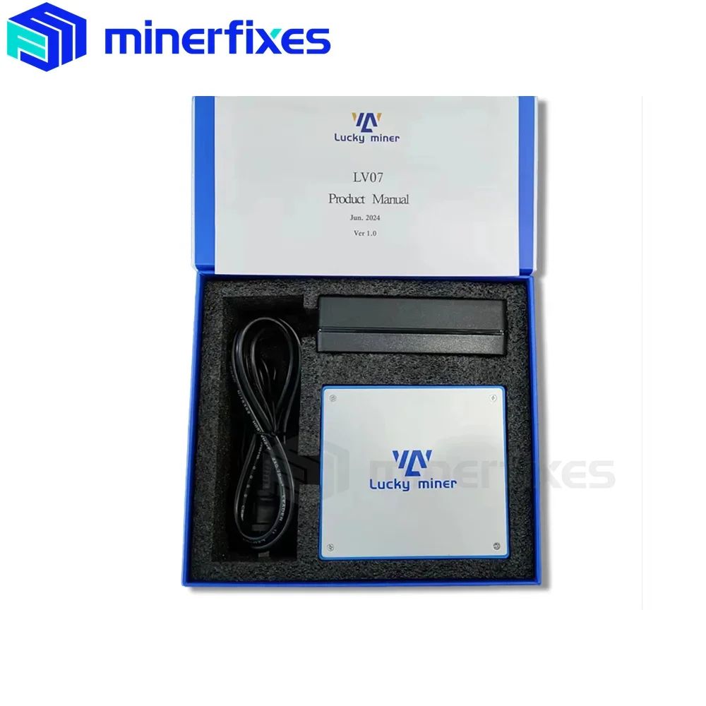 Novo minerador bitcoin bitaxe minerador da sorte lv07 1th/s hashrate casa wifi silencioso mineiro btc bch dgb máquina de mineração com 12v 5a psu