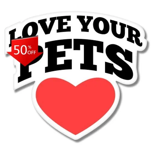 

Love Your Pets Phone Cute Boat Truck Walls Camper Van Waterproof Vinyl Decal Gift Unique Retro Funny Trendy Vintage