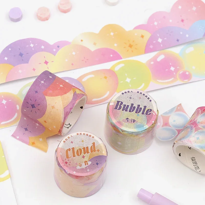 Dream Bubble Decorative Adhesive Tape Masking Washi Tape Diy Scrapbooking Sticker Label Japanese Stationery