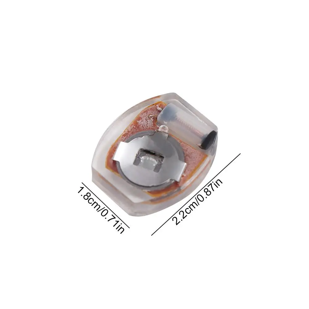 10Pcs Sandal Accessories Plastic LED Shoe Light Miniature Luminous Vibrating Light Glowing Hole Shoes Lamp Woman Men