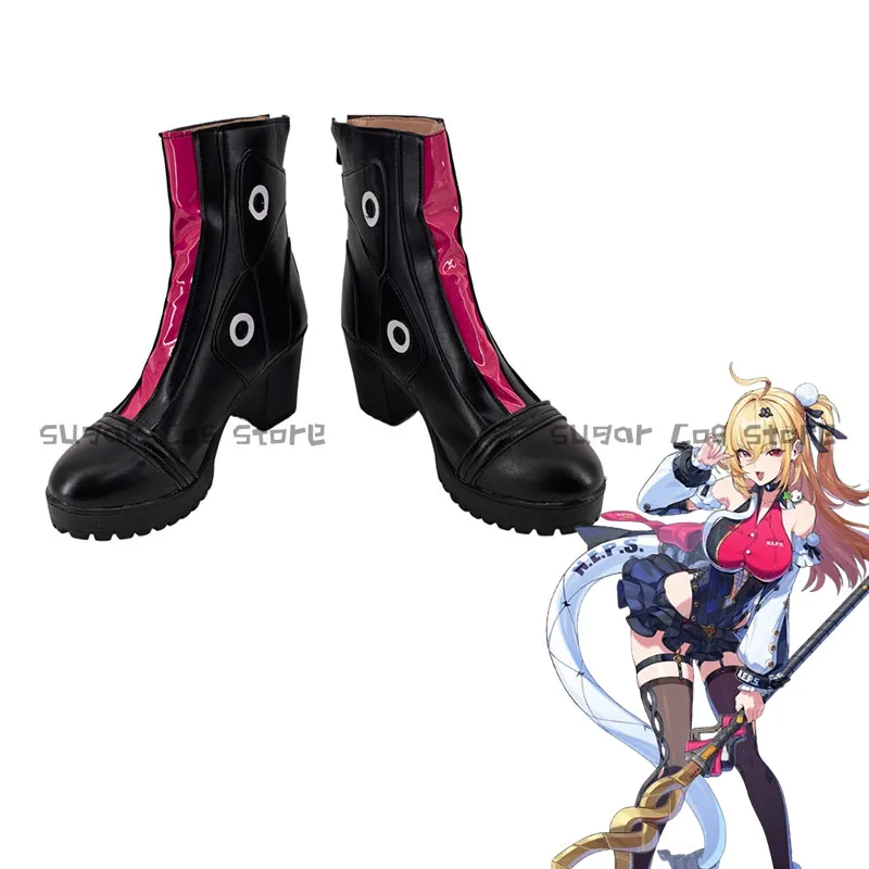 chaussures-de-cosplay-game-zenless-zone-zero-angels-of-delusion-cissia-bottes-en-cuir-pu-accessoires-de-fete-d'halloween-et-de-carnaval-pour-femmes-et-hommes