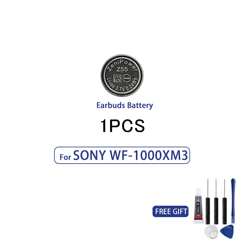 100% original ZeniPower Z55 battery 3.7V 65mAh for SONY WF-1000XM3 XM3 WF-SP900 WF-SP700N TWS headphones