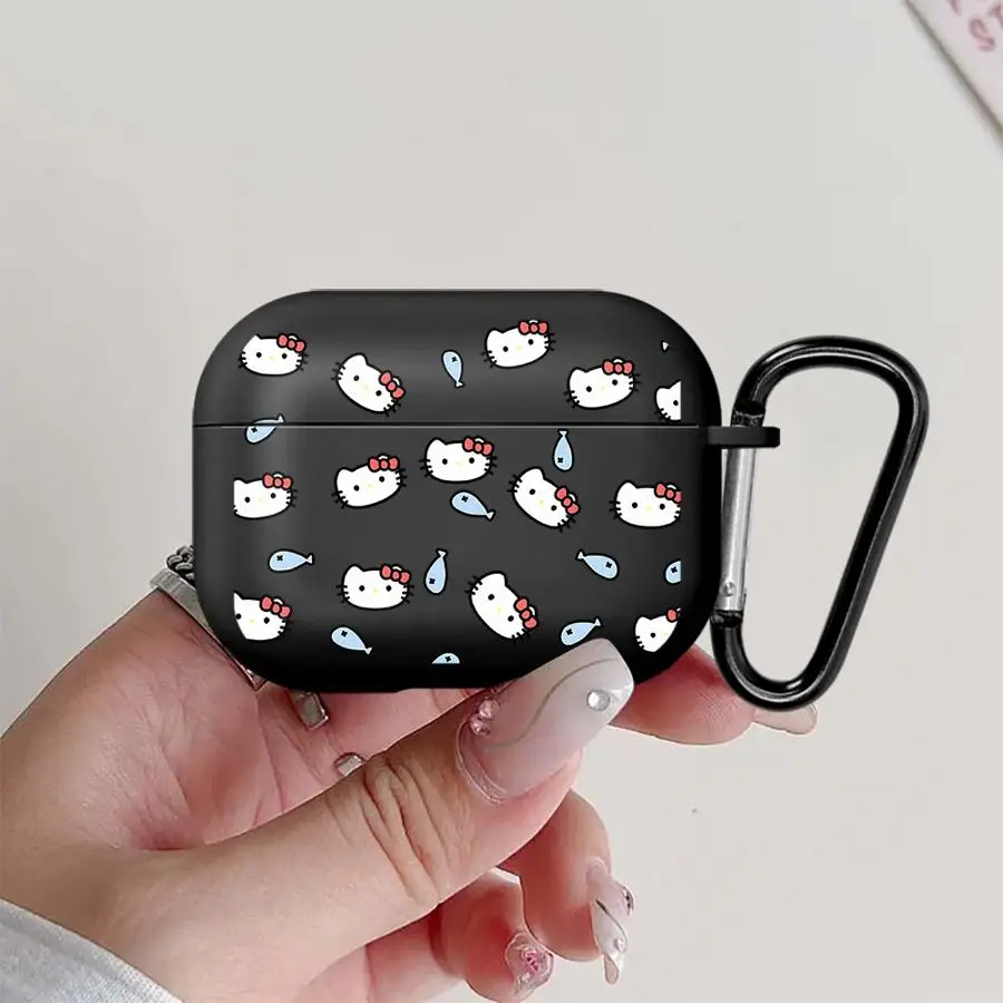 

Earphone Cases Cover Case For Airpods 4 2 Pro 1 3 Pro2 Pro3 Bow Hello Kitty