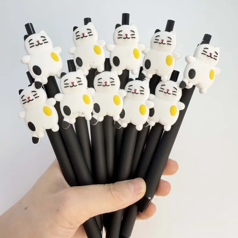 20/30pcs Creative, simple, and cute cat-shaped retractable ballpoint pen Campus Design Back-to-School Season Cat Series Retracta