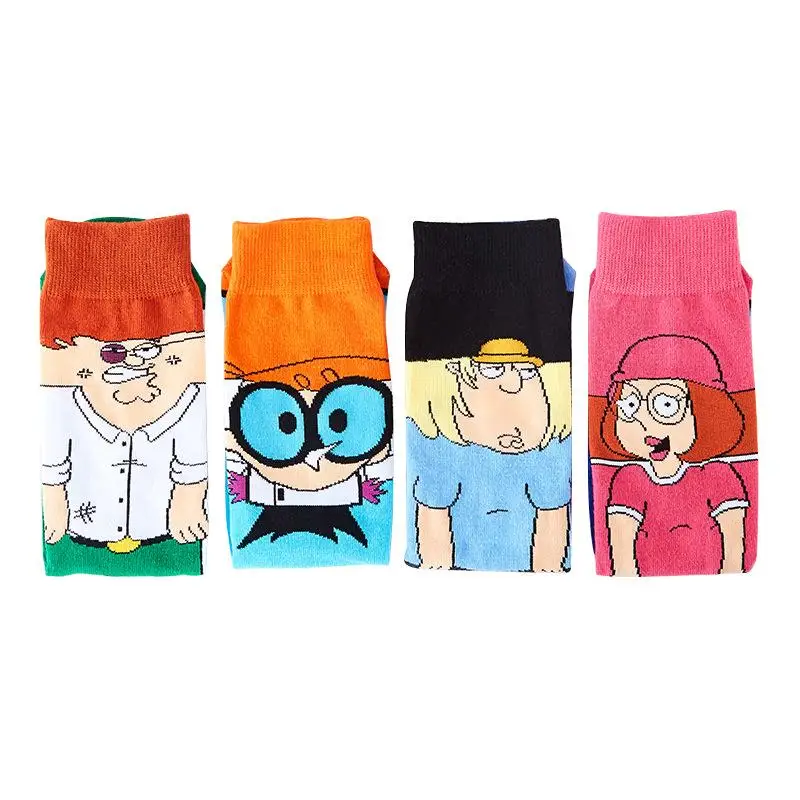 Leuke Cartoon Kawaii Crayon Shin-Chan Katoenen Sokken Cartoon Anime Katoenen Damessokken Sport en Vrije tijd Mid Tube Sokken