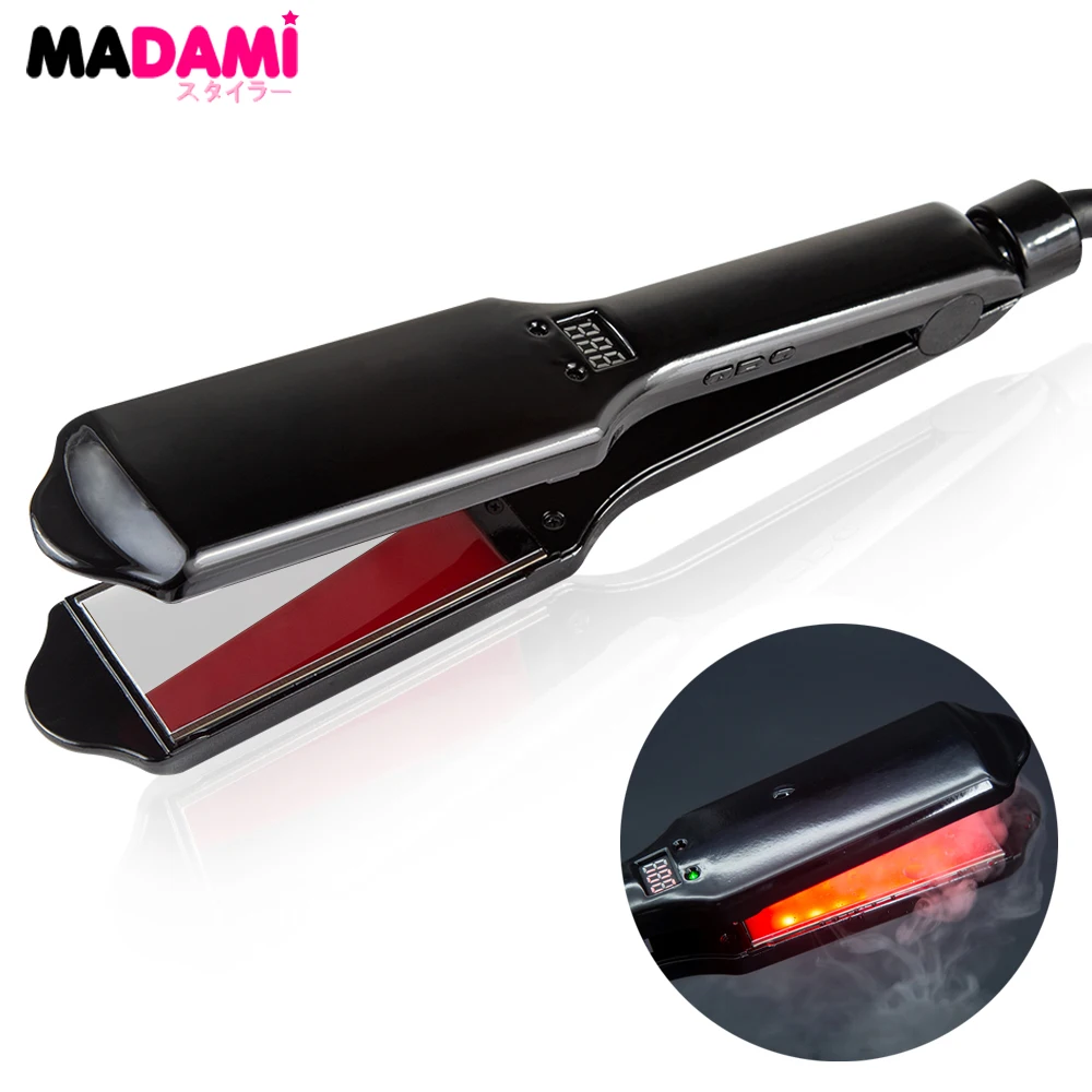 

Infrared Ultrasonic Hair Care Iron Cold Treatment Professional Argan Oil Recover Damaged Tools for Frizzy Dry Hair Flat Irons