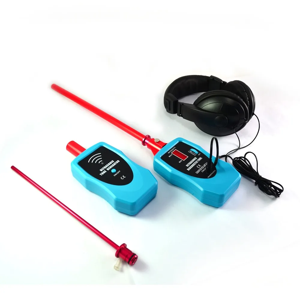 all-sun EM2280 Ultrasonic diagnostic Mechanical Wear Leak Detector Leak Detection Kits Anodized aluminum probes Sound Trap