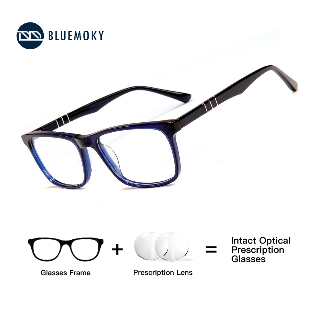 

BLUEMOKY Trend Acetate Rectangle Myopia Prescription Glasses For Women Photochromic Optical Eyeglasses Progressive Eyewear