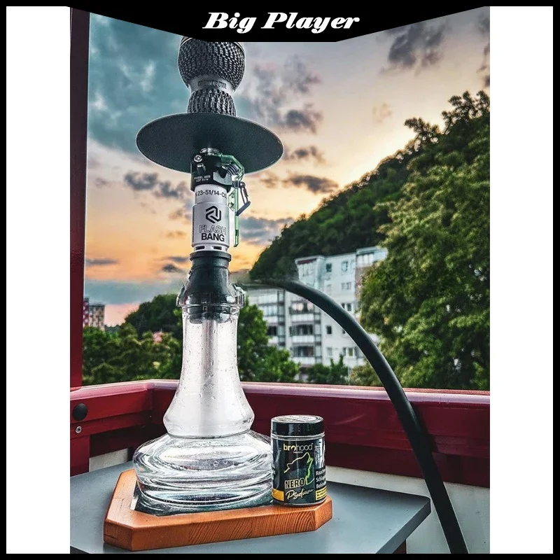 

Arabic Hookah German Stainless Steel Hookah Single Tube Amotion Flash Bang