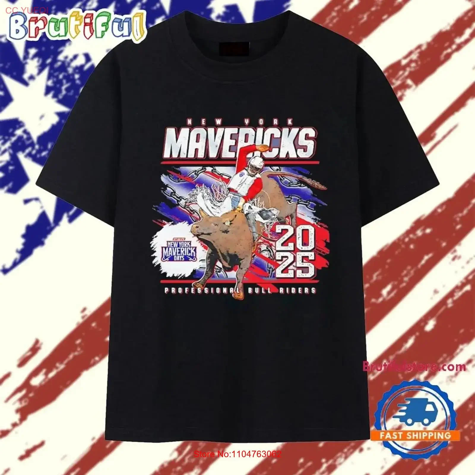 Mavericks 2025 Event Professional Bull Riders T Shirt Size S 5XL vintage Washed Comfortable streetwear Versatile graphic