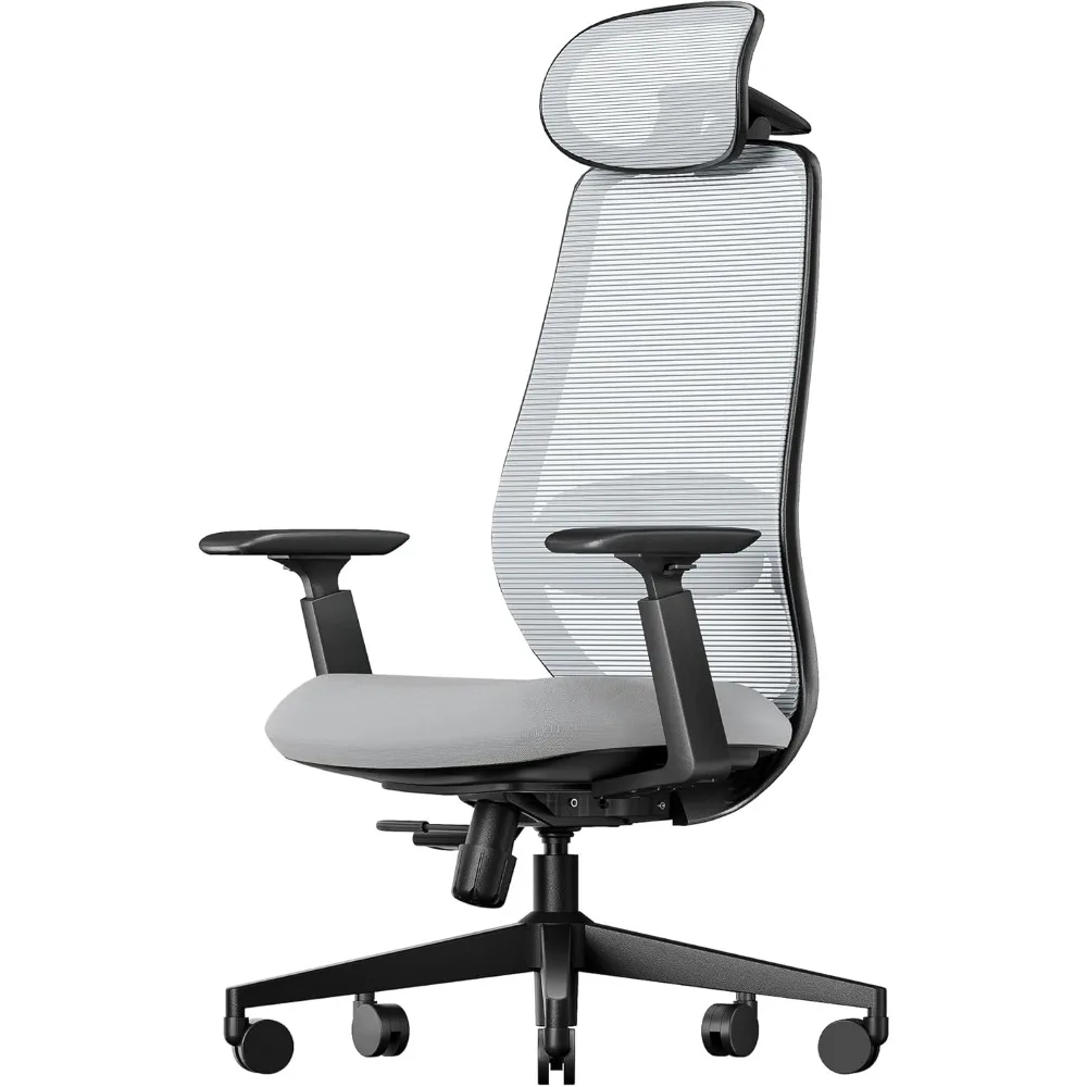 ProtoArc Ergonomic Office Chair – EC200 High-Back Mesh Computer Chair with Lumbar Support, 3D Adjustable Headrest & Sliding Seat