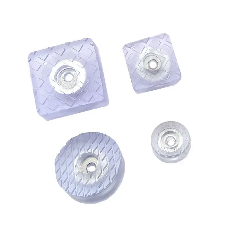 10pcs Round/Square Chair Leg Pads Non-slip Rubber Sofa Table Bed Non-noise Foot Covers Floor Scratch Prevention Protector Pad