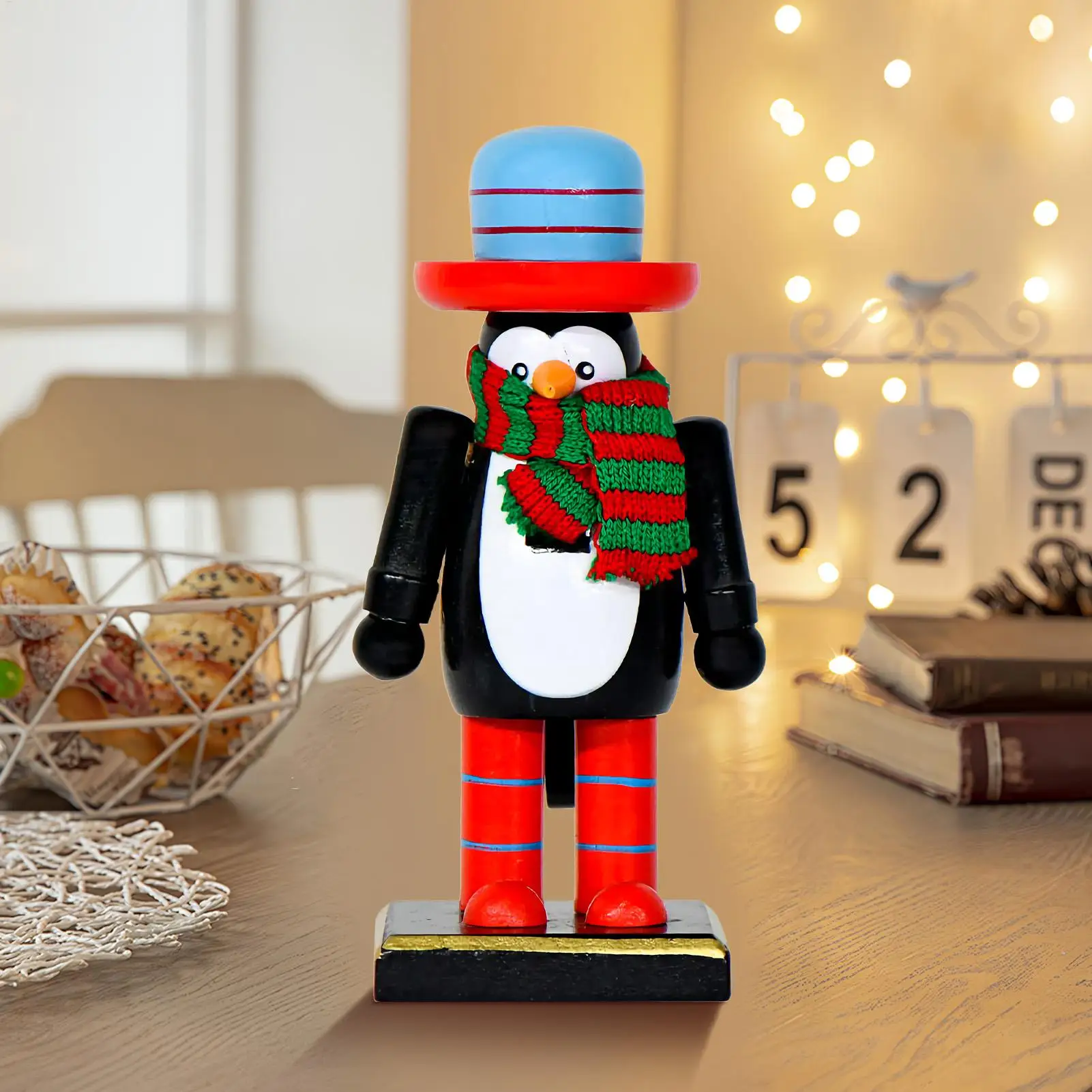 

Christmas Figurines Cute Christmas Nutcracker Figures Desktop Decor Party Statues Table Centerpiece for Adults Children's Day