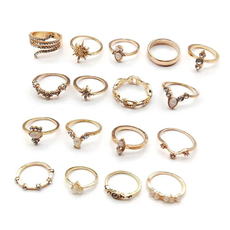 Delysia King 17pcs/set Fashion Ring