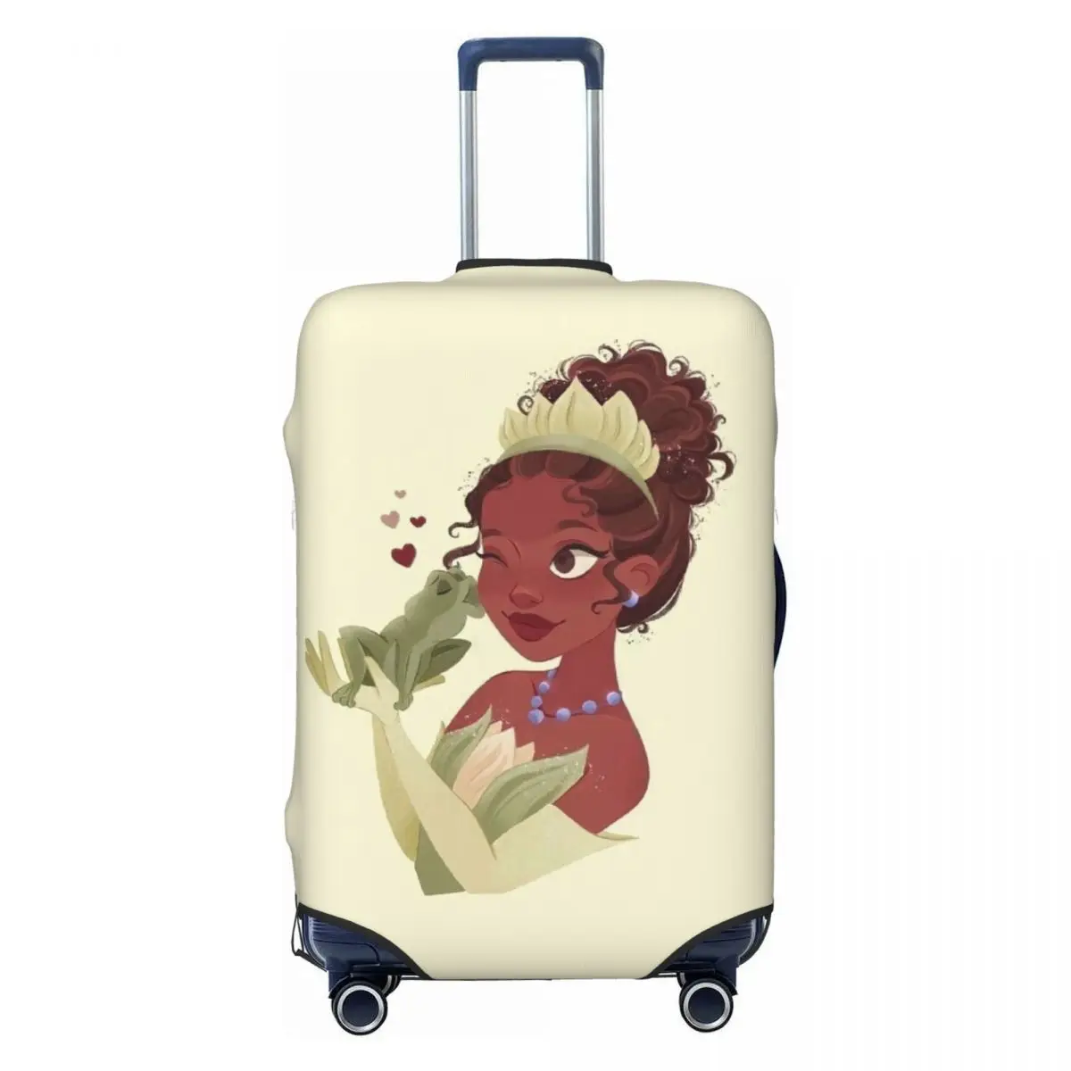 

Чехол для чемодана с изображением принцессы и лягушки, эластичный защитный чехол для дорожного чемодана, подходит для чемоданов 18-32 дюймов