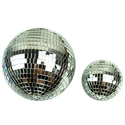 Mirror Ball 10/12/15/20cm Reflective Decorative Ball Bar Disco Ball Wedding Glass Ball Cake Home Decoration