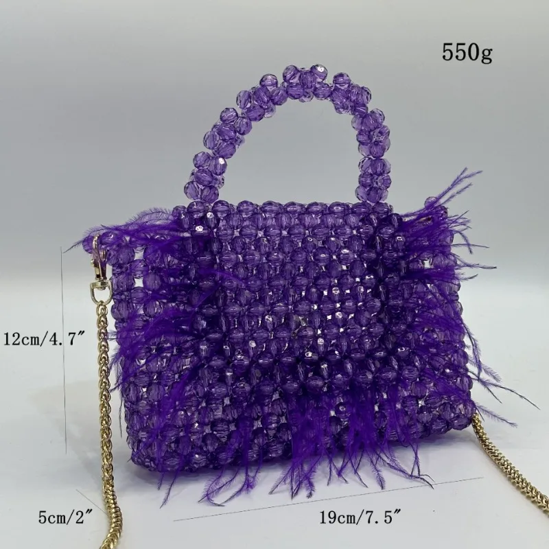 Imagem -06 - Bolsa Crossbody com Corrente Frisada para Mulheres Bolsa Personalizada Cristal Handwoven Premium Novo Design Moda 2023