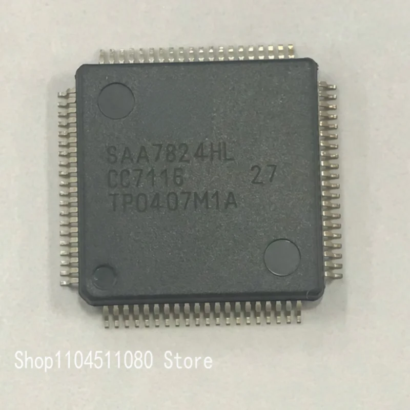 SAA7824HL SAA7824 original audio decoder IC digital servo and filtering, preamplifier and laser controller