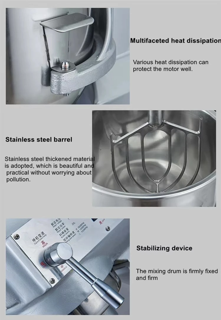 آلة خلط الخبز والكعك الصناعية الاحترافية معدات خباز الكواكب لمعالجة القمح لاستخدام المخابز #3