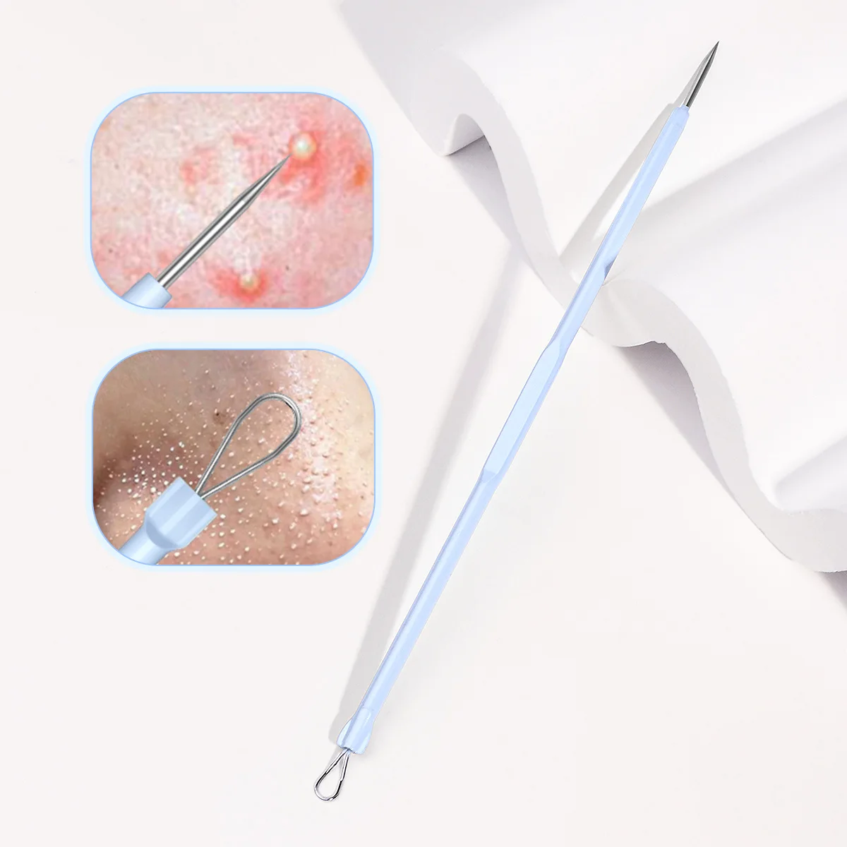 2PCS ultra-sharp acne needle to remove blackheads professional acne artifact facial beauty tools, suitable for all skin unisex.