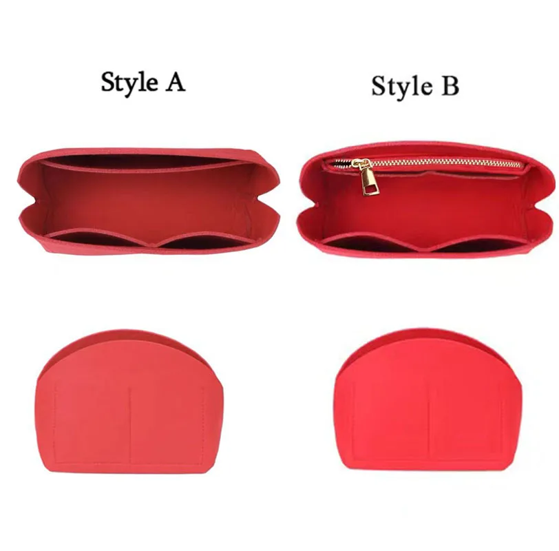 For Alma  Insert bag Organizer Makeup Small Handbag Organizer Inner Purse Portable Cosmetic bing Shell bag organizer Christmas