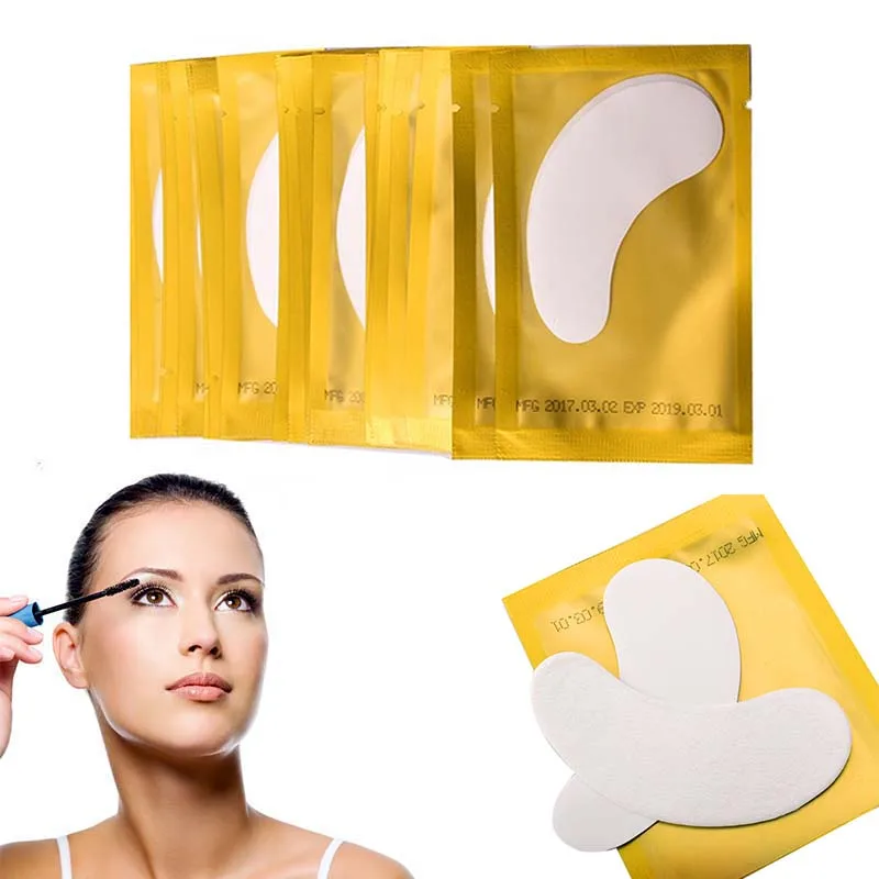 Almohadilla de Gel para extensiones de pestañas, parche para Injerto de pestañas debajo de los ojos, envolturas adhesivas de papel, herramientas de maquillaje, 1 bolsa, nuevo