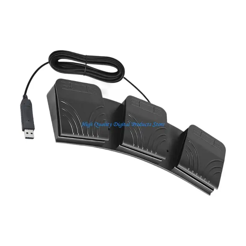 U2JEトリプルUSBフットスイッチキーボード付きマクロカスタマイズとマルチメディア操作