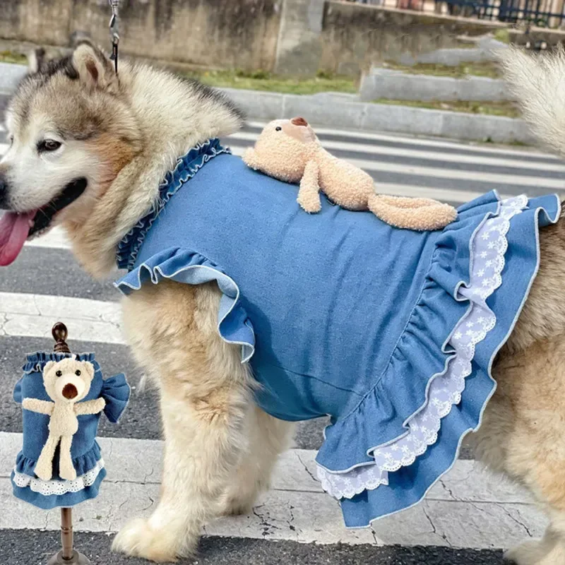 Large Dog Clothing Big Dog Dress Poodle Schnauzer Husky Samoyed Border Collie Labrador Golden Retriever Alaskan Malamute Clothes