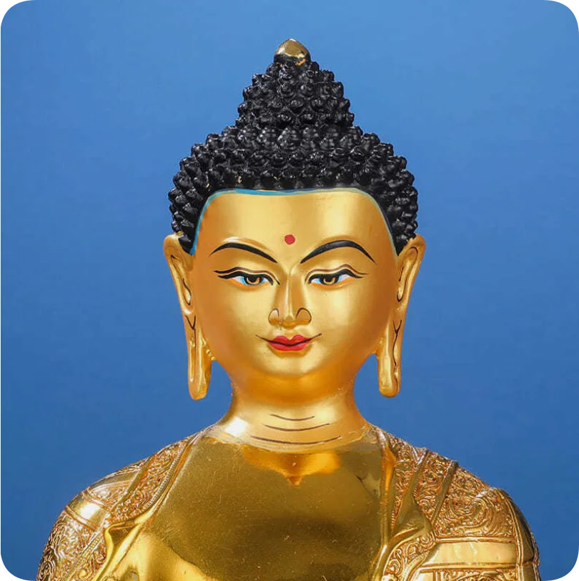 12inch Sakyamuni Gautama Siddhartha Buda Bronze gilt blessed Buddha statues