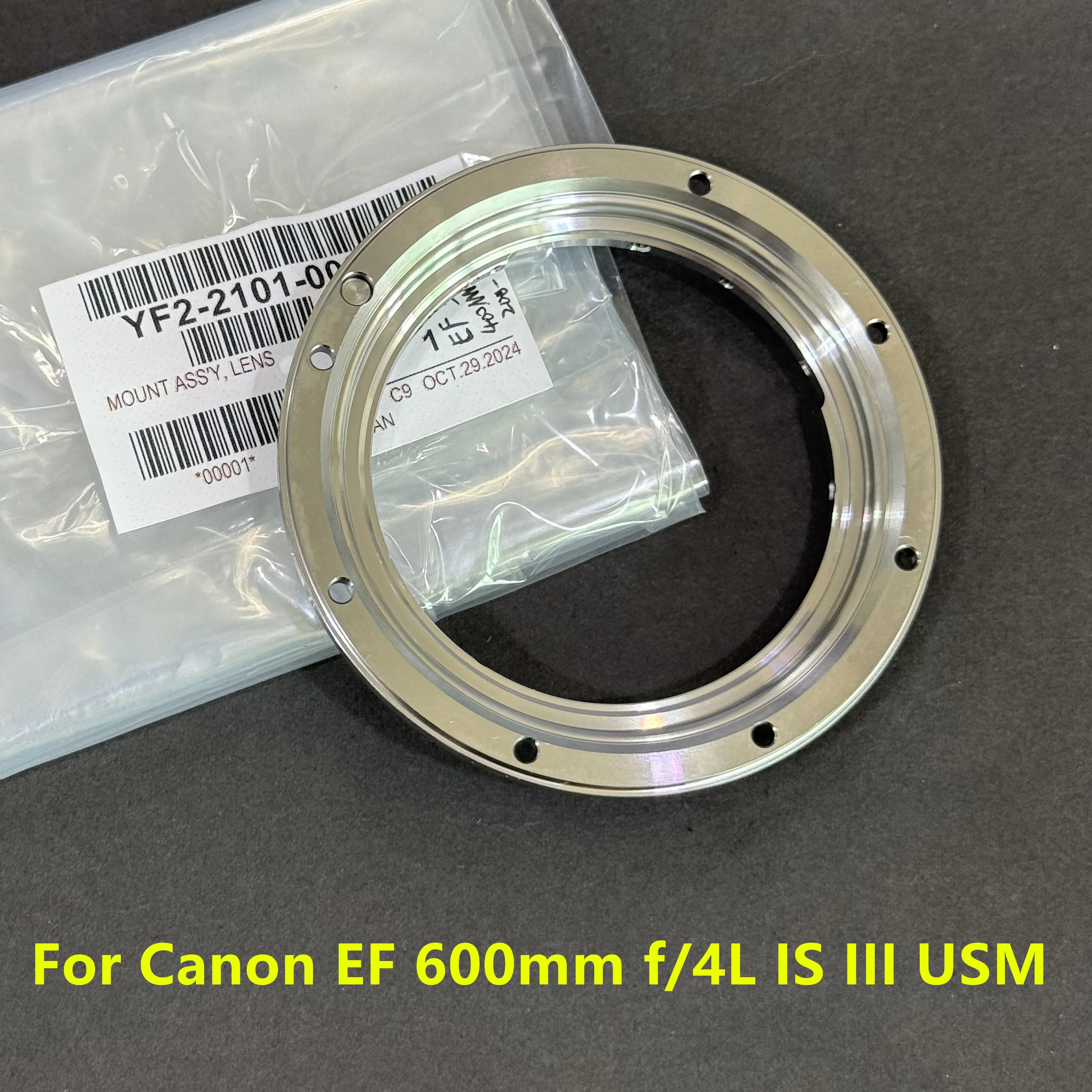 أجزاء العدسة الأصلية الجديدة لكانون EF600mm f/4 L IS III USM جبل حربة حلقة عاصي YF2-2101