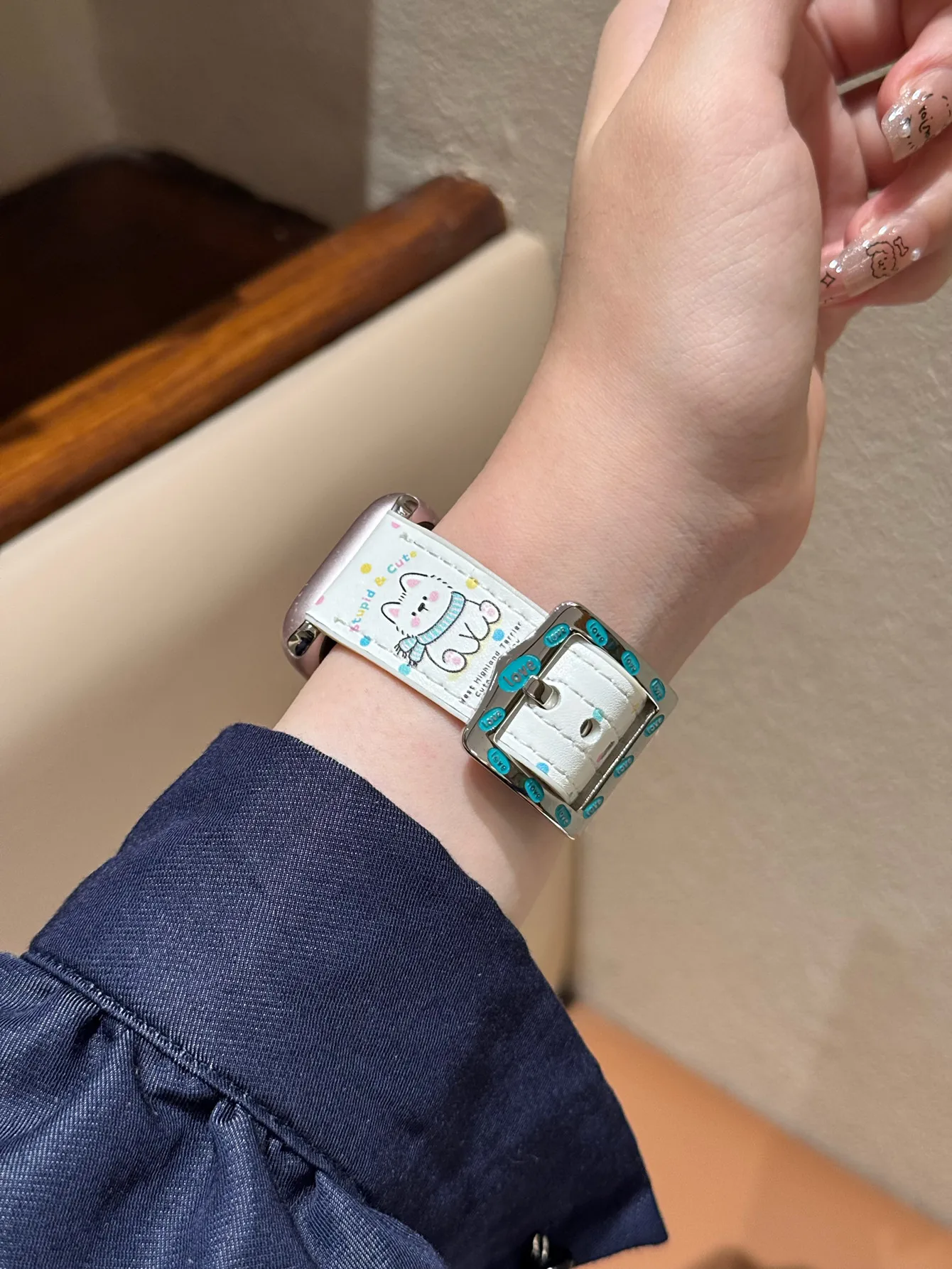 لطيف جرو سيليكون حزام من الجلد لساعة أبل الفرقة 10S 42/46 مللي متر 49Ultra SE سوار ل Iwatch 38/41/45 40/44 مربع مشبك