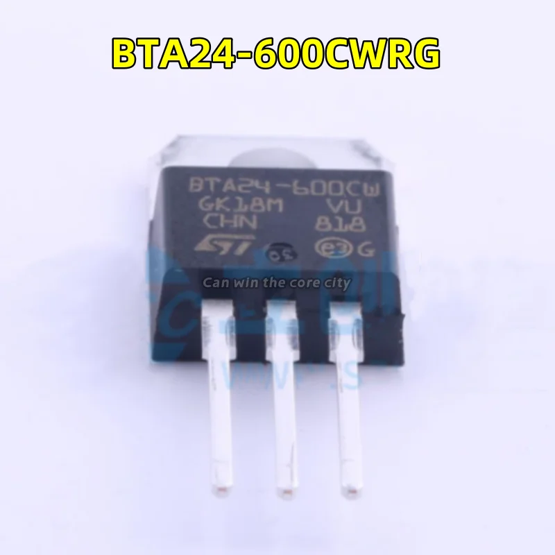 1-100 PCS/LOT Original genuine direct inserted triode BTA 24-600 CWRG package TO-220 bidirectional silicon control IC