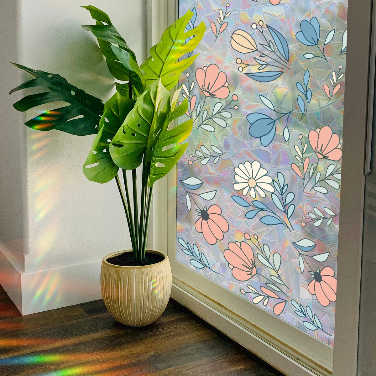 

3D Rainbow Effect Removable Self-adhesive Glass Sticker Electrostatic Adsorption Vinyl Window Film
