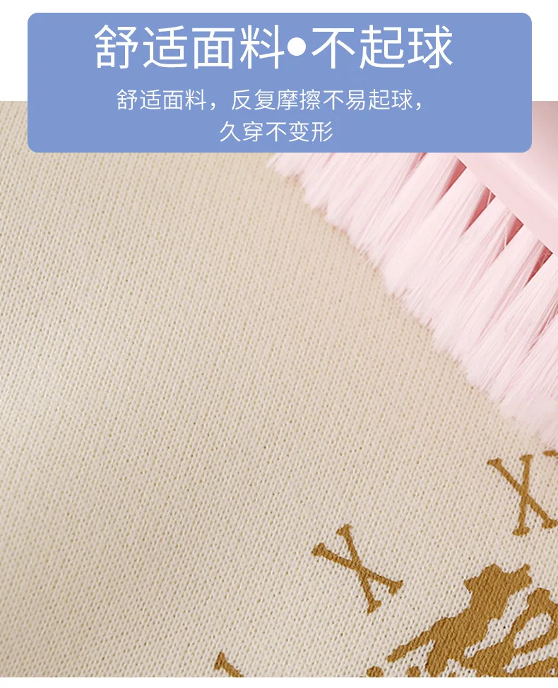 Bedrucktes Kinder-Herbst-Winter-Fleece-Sweatshirt, warmes Langarm-Oberteil für Mädchen und Jungen, weiches, dehnbares Baby-Kinder-Sportoberteil für den Alltag. – Detail 11