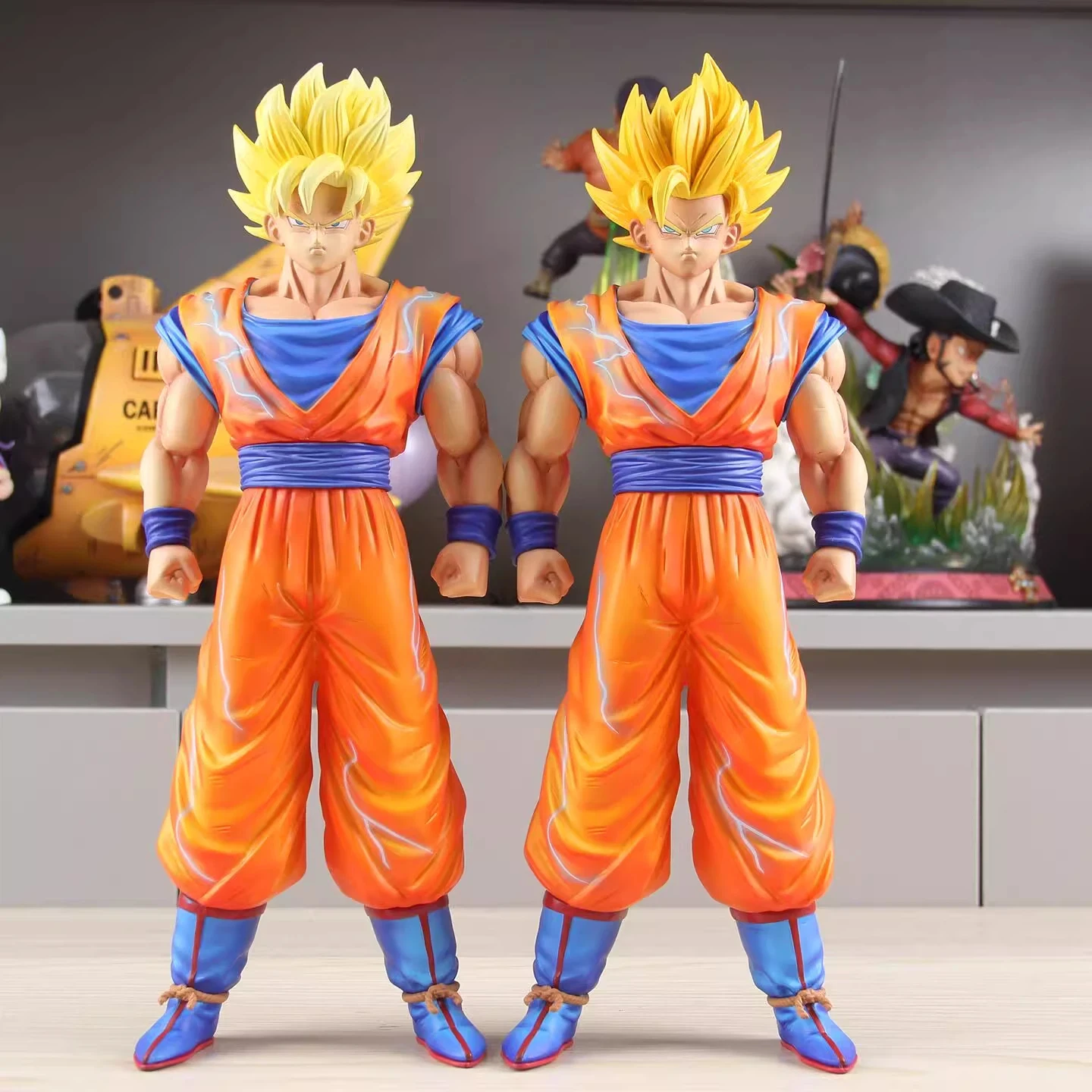 متوفر في المخزون Jt Studio لعبة دراغون بول جوكو سوبر سايان 1 و سوبر سايان 2 تمثال أنيمي الشكل حلية نموذج دمى هدايا #2