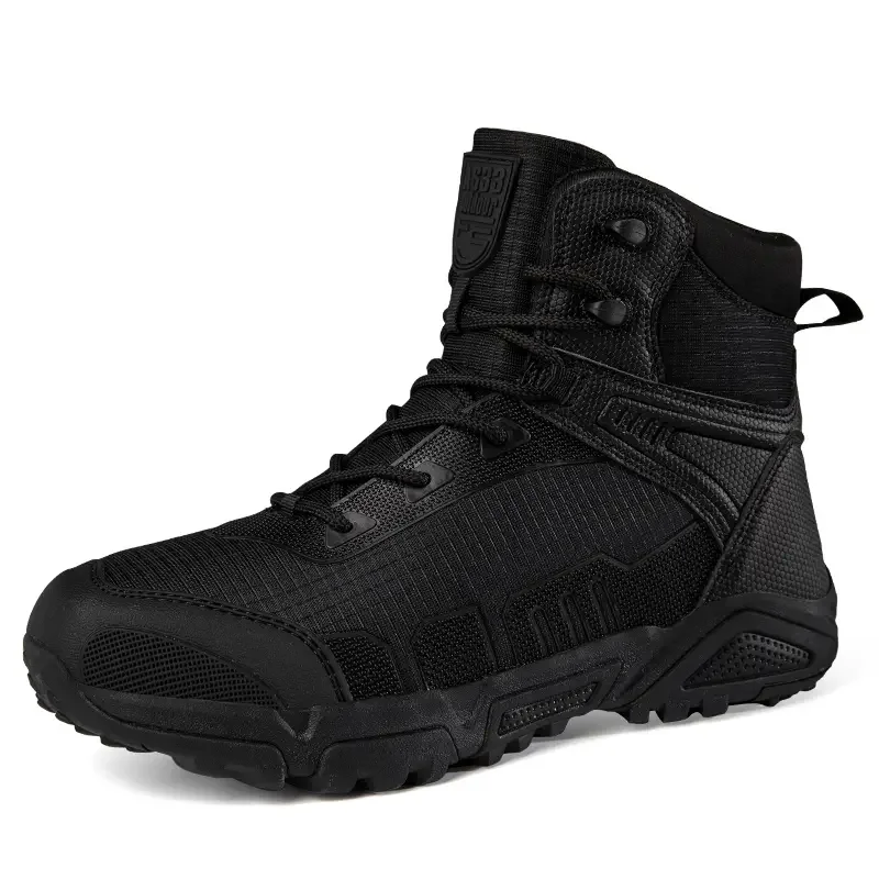 New Breathable Desert Hiking Boots Men\'s High Tops Outdoor Hiking Shoes Lightweight Men\'s Boots Anti-hot Non-slip Thick Soles