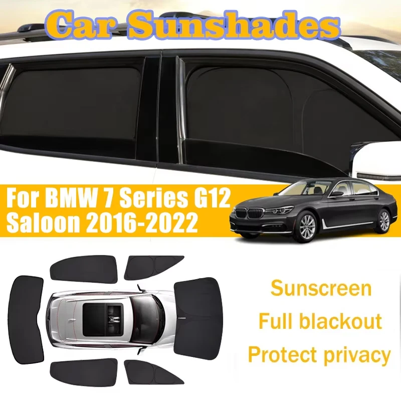 

Anti-UV Car Window Foldable Sunshade For BMW 7 Series G12 LWB Saloon 2016-2022 2017 Car Sun Sunscreen Full Covers Accessories