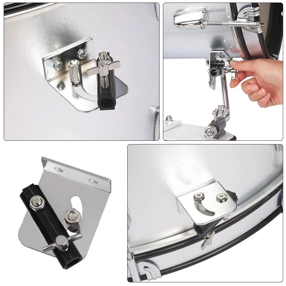 

2 Pcs Strap Screws Drum Percussion Instrument Accessory Part Snare Belt Buckle Metal Durable Bracket