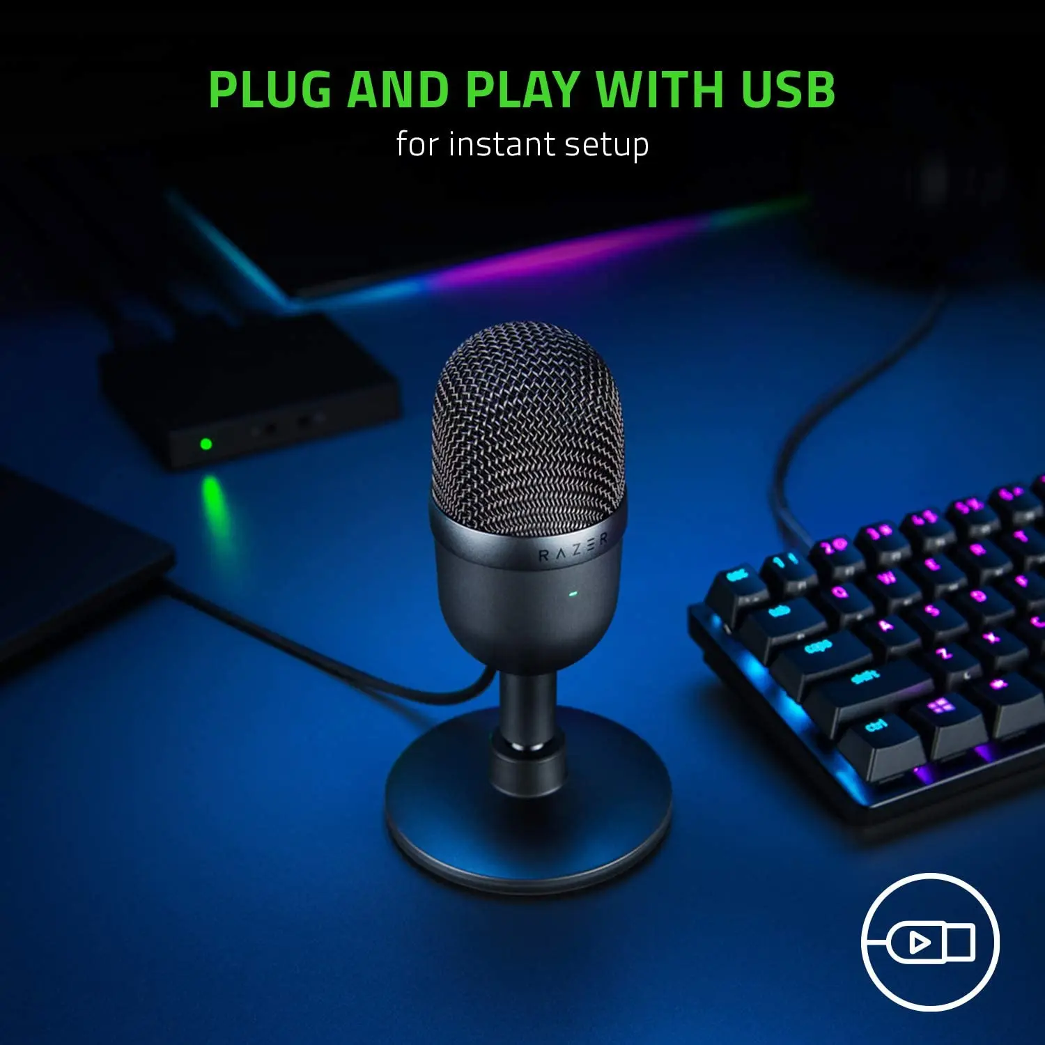 ميكروفون Razer Seiren Mini USB مكثف للغاية مع ميكروفون بنمط الالتقاط فائق القلب #2