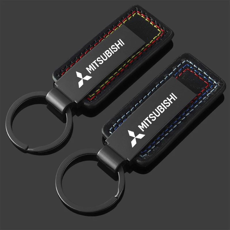 Car Key Chain Keyring For Mitsubishi Outlander Lancer 10 EX ASX Pajero L200 Colt Eclipse Ralliart Triton Delica Auto Accessories