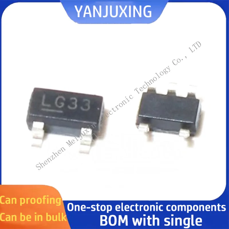 

10pcs/lot MIC5219-3.3YM5 MIC5219 Screen printing LG33 SOT23-5 LOD regulator in stock