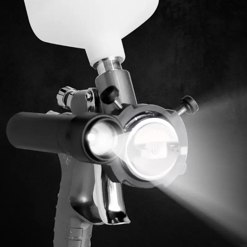 Y55E Súng phun sơn cầm tay LED LED Đèn hiệu chỉnh ánh sáng phụ kiện