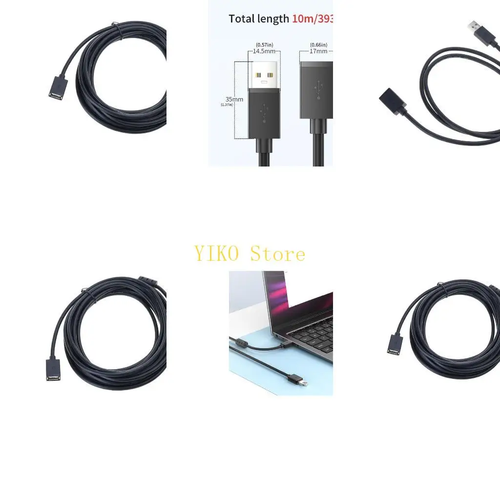 

K32C Fast Speed USB 2.0 Extension Cord Data Transfer Cable for Computer Printer Camera Male to Female Connector Flexible
